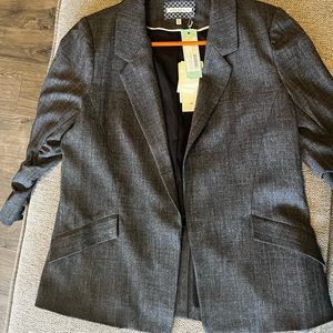 Dark Gray Fitted Blazer